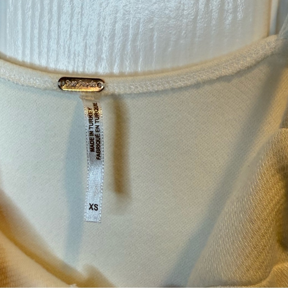 Free People Ivory/White Wide Leg Bustier Jumpsuit Size XS - Picture 5 of 9